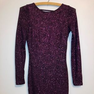 Sparkly purple H&M dress